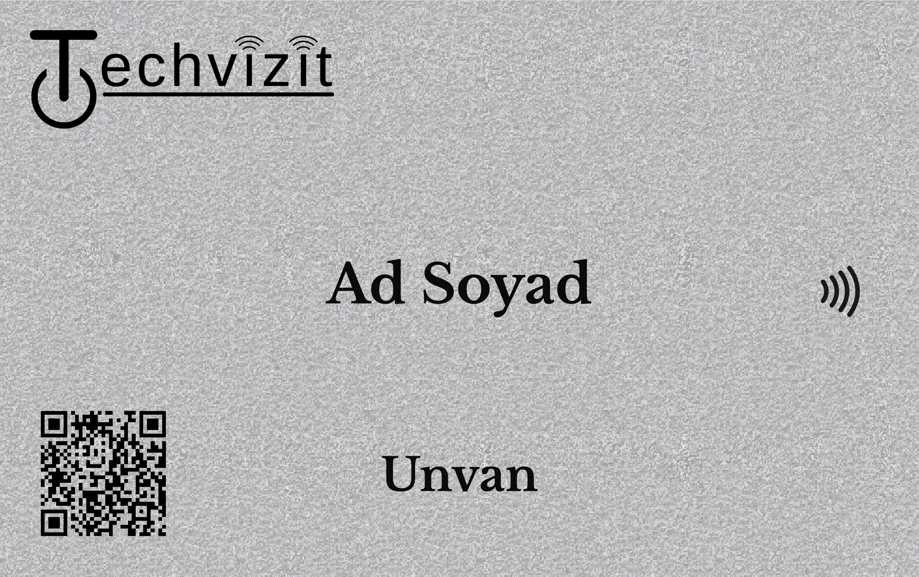 Gümüş Dijital Kartvizit Arka